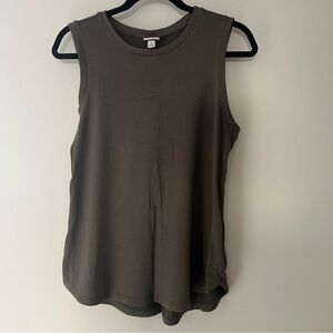 Olive Sleeveless Top